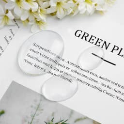 Transparent Glass Cabochons Clear Oval Flat Cameo fit Blank Base Settings 18x25mm 30x40mm Jewelry Making DIY Accessories
