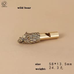 Pure Brass Outdoor Skull Whistle Keyring Hanging Jewelry Copper Training High Pitch Whistles Pendants Gifts Key Chain Ring DIY