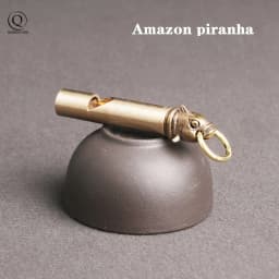 Pure Brass Outdoor Skull Whistle Keyring Hanging Jewelry Copper Training High Pitch Whistles Pendants Gifts Key Chain Ring DIY