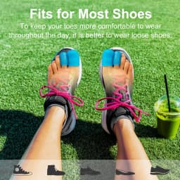 2pcs Blue Soft Silicone Toe Protectors Bunion Pain Relief Toe Sleeves Caps Prevent Corns Calluses Blisters Foot Care Tool Z66301
