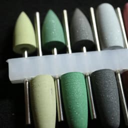 10pcs Dental Lab Polishers Teeth Polishing Kit for Denture Acrylic Flexible Polisher 2.35mm Shank Diameter