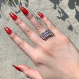 2020 New Promise Ring Real 925 Sterling Silver AAAAA Cz Stone Statement Party Wedding Band Rings for women Engagement Jewelry