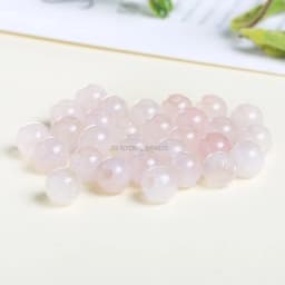50pcs/Lot Natural Stone Big Hole Beads High Quality Amethyst Agate Jade Round Bead For For Jewelry Making Diy Bracelet Accessory