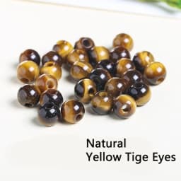 50pcs/Lot Natural Stone Big Hole Beads High Quality Amethyst Agate Jade Round Bead For For Jewelry Making Diy Bracelet Accessory