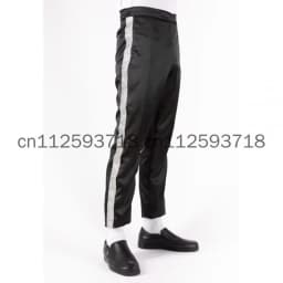 Dacne King Michael Jackson Billie Jean Pants in Black Ankle Style Trousers for Impersonator