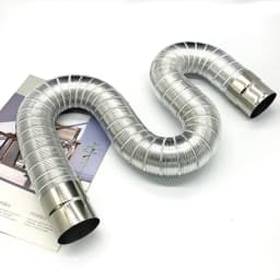 Fireproof gas water heater stainless steel 60-150mm aluminum strong universal exhaust Car intake pipe extension tube length