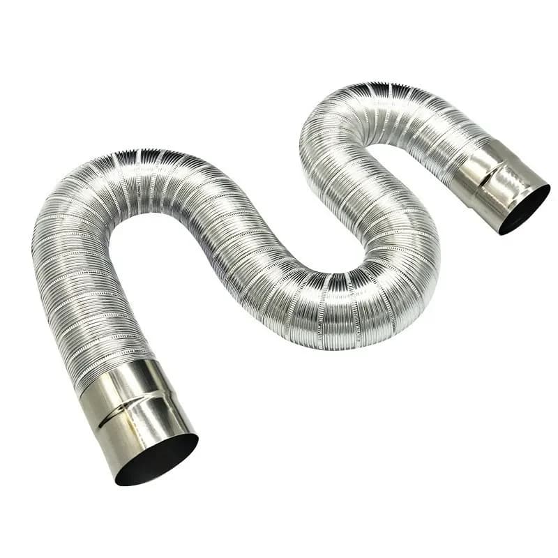 Fireproof gas water heater stainless steel 60-150mm aluminum strong universal exhaust Car intake pipe extension tube length