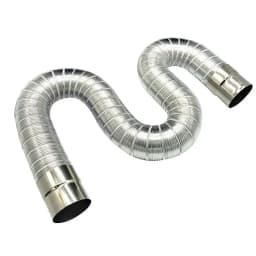 Fireproof gas water heater stainless steel 60-150mm aluminum strong universal exhaust Car intake pipe extension tube length