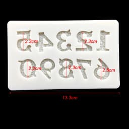 "0-9" Number Silicone Sugarcraft Mold Cupcake Chocolate Baking Mold Fondant Cake Decorating Tools