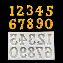 "0-9" Number Silicone Sugarcraft Mold Cupcake Chocolate Baking Mold Fondant Cake Decorating Tools