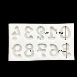 "0-9" Number Silicone Sugarcraft Mold Cupcake Chocolate Baking Mold Fondant Cake Decorating Tools