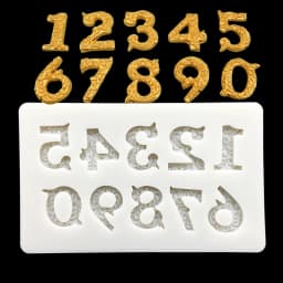 "0-9" Number Silicone Sugarcraft Mold Cupcake Chocolate Baking Mold Fondant Cake Decorating Tools