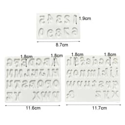 Alphabet Letter Number Silicone Sugarcraft Mold Cupcake Chocolate Fondant Cake Decorating Tools