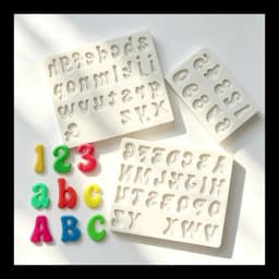 Alphabet Letter Number Silicone Sugarcraft Mold Cupcake Chocolate Fondant Cake Decorating Tools