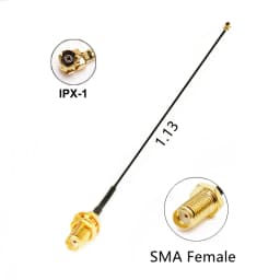 1PC SMA Female to UFL U.FL IPX IPX1 Coaxial 1.13 Cable RP-SMA Adapter Assembly Pigtail RF 1.13mm Coax Cables 5cm 10cm 15cm 20cm