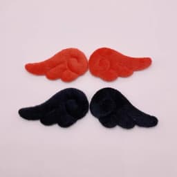 7*4Cm 40Pcs/Lot Plush Felt Angel Wing Padded Appliques For DIY Children Hair Clip  And Sock Hat Accessories