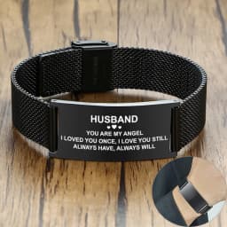 Stylish Men Stainless Steel Stretch Mesh ID Bracelets Custom Jewelry Personalize Engrave Stainless Steel Wrist Gifts Free Ship