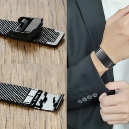 Stylish Men Stainless Steel Stretch Mesh ID Bracelets Custom Jewelry Personalize Engrave Stainless Steel Wrist Gifts Free Ship