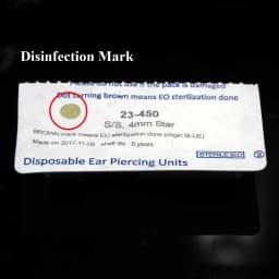 1PC Sterile Disposable No Pain Ear Piercer device Ear Cartilage Piercing Gun Tool Kit Unit Built In CZ Birthstone Earring Stud