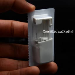 1PC Sterile Disposable No Pain Ear Piercer device Ear Cartilage Piercing Gun Tool Kit Unit Built In CZ Birthstone Earring Stud