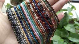 Faceted 2 3MM Natural Jades Rose Quarts Amethysts Small Round Stone Loose Bead For Jewelry Makng Charm DIY Bracele Necklace