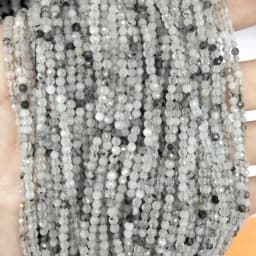 Faceted 2 3MM Natural Jades Rose Quarts Amethysts Small Round Stone Loose Bead For Jewelry Makng Charm DIY Bracele Necklace