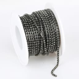 SS6-SS12 Fancy Rhinestone Chain Apparel Colorful Claw With Glass Rhinestone Dense Rhinestone Cup Chain Trim For DIY Accessories