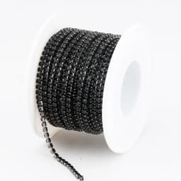 SS6-SS12 Fancy Rhinestone Chain Apparel Colorful Claw With Glass Rhinestone Dense Rhinestone Cup Chain Trim For DIY Accessories