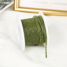 SS6-SS12 Fancy Rhinestone Chain Apparel Colorful Claw With Glass Rhinestone Dense Rhinestone Cup Chain Trim For DIY Accessories