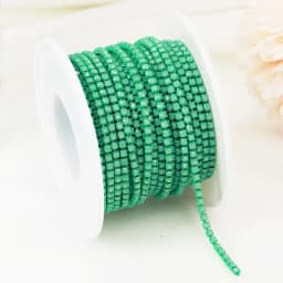 SS6-SS12 Fancy Rhinestone Chain Apparel Colorful Claw With Glass Rhinestone Dense Rhinestone Cup Chain Trim For DIY Accessories