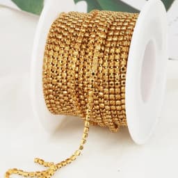 SS6-SS12 Fancy Rhinestone Chain Apparel Colorful Claw With Glass Rhinestone Dense Rhinestone Cup Chain Trim For DIY Accessories