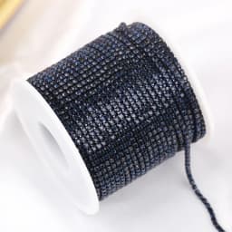 SS6-SS12 Fancy Rhinestone Chain Apparel Colorful Claw With Glass Rhinestone Dense Rhinestone Cup Chain Trim For DIY Accessories