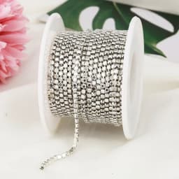 SS6-SS12 Fancy Rhinestone Chain Apparel Colorful Claw With Glass Rhinestone Dense Rhinestone Cup Chain Trim For DIY Accessories