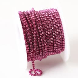 SS6-SS12 Fancy Rhinestone Chain Apparel Colorful Claw With Glass Rhinestone Dense Rhinestone Cup Chain Trim For DIY Accessories