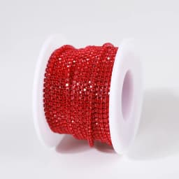 SS6-SS12 Fancy Rhinestone Chain Apparel Colorful Claw With Glass Rhinestone Dense Rhinestone Cup Chain Trim For DIY Accessories