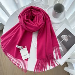 VISROVER New 32 Colors Woman Winter Scarf Fashion Female Shawls Cashmere Handfeeling Winter Wraps Solid Color Winter Hijab Scarf