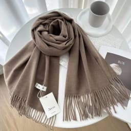VISROVER New 32 Colors Woman Winter Scarf Fashion Female Shawls Cashmere Handfeeling Winter Wraps Solid Color Winter Hijab Scarf