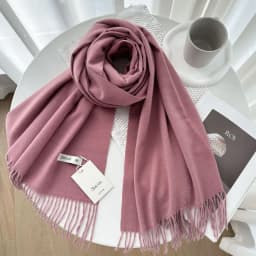 VISROVER New 32 Colors Woman Winter Scarf Fashion Female Shawls Cashmere Handfeeling Winter Wraps Solid Color Winter Hijab Scarf