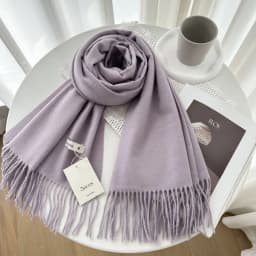VISROVER New 32 Colors Woman Winter Scarf Fashion Female Shawls Cashmere Handfeeling Winter Wraps Solid Color Winter Hijab Scarf