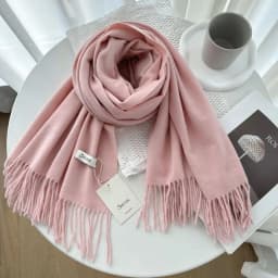 VISROVER New 32 Colors Woman Winter Scarf Fashion Female Shawls Cashmere Handfeeling Winter Wraps Solid Color Winter Hijab Scarf
