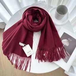 VISROVER New 32 Colors Woman Winter Scarf Fashion Female Shawls Cashmere Handfeeling Winter Wraps Solid Color Winter Hijab Scarf