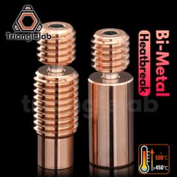 Trianglelab Bi-Metal Heatbreak Bimetal Heat Break For V6 HOTEND Heater Block For Prusa I3 MK3 Break 1.75MM Filament Smooth
