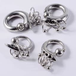 1PC Surgical Steel Lobster Closer Bead Ring Ear Weights Large Gauge Stretched Lobe Earrings New Style Ear Expander Women Jewelry