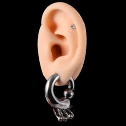 1PC Surgical Steel Lobster Closer Bead Ring Ear Weights Large Gauge Stretched Lobe Earrings New Style Ear Expander Women Jewelry