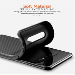 Carbon Case For Samsung Galaxy S24 S23 S22 S21 S20 S10 S9 Plus Note 8 9 10 20Ultra S21FE S20FE S23FE Silicone Cover