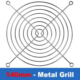 Metal Fan Grill Cover PC Computer 140mm 120mm 90mm 80mm CPU Case Cooler Protector 3D Printer 40mm 60mm Radiator-Silver