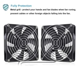 Metal Fan Grill Cover PC Computer 140mm 120mm 90mm 80mm CPU Case Cooler Protector 3D Printer 40mm 60mm Radiator-Silver