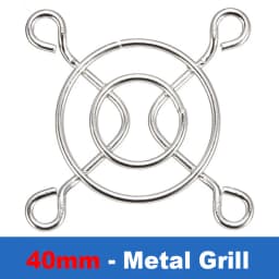 Metal Fan Grill Cover PC Computer 140mm 120mm 90mm 80mm CPU Case Cooler Protector 3D Printer 40mm 60mm Radiator-Silver