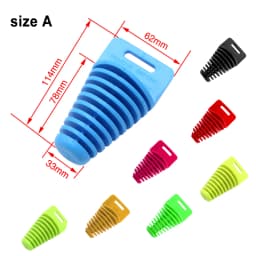 ZSDTRP Motorcycle Exhaust Pipe Tailpipe PVC Air-bleeder Plug Exhaust Silence Wash Plug Tailpipe Protector Motorbike Parts