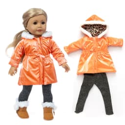 43cm Baby new born Doll winter clothing for baby doll clothes 18 Inch girl Doll jacket Coat, Shoes are not included.